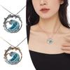 Collana Ciondolo Onda Creativa Stile Oceano Gioielli Schiuma di Mare Collana Giuramento del Mare Regali per le Feste