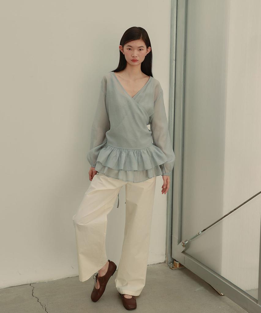 OURO Cotton Strap Pants [ Cream ]