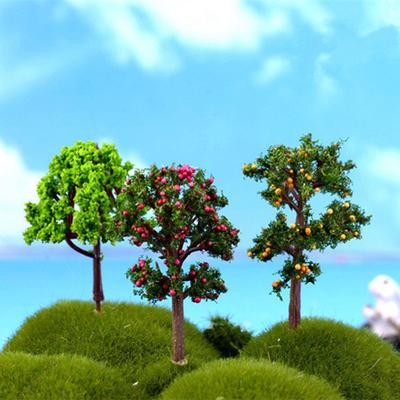 Model Train Plastic Building Landscape Accessories Railroad Decoration Miniature Flower Tree Artificial Scenery Trees
