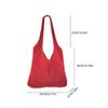 Yogodlns Korean Style Hollow Out Knitted Weave Bag Solid Color Vacation Style Knitted Shoulder Bag Handbag Braided