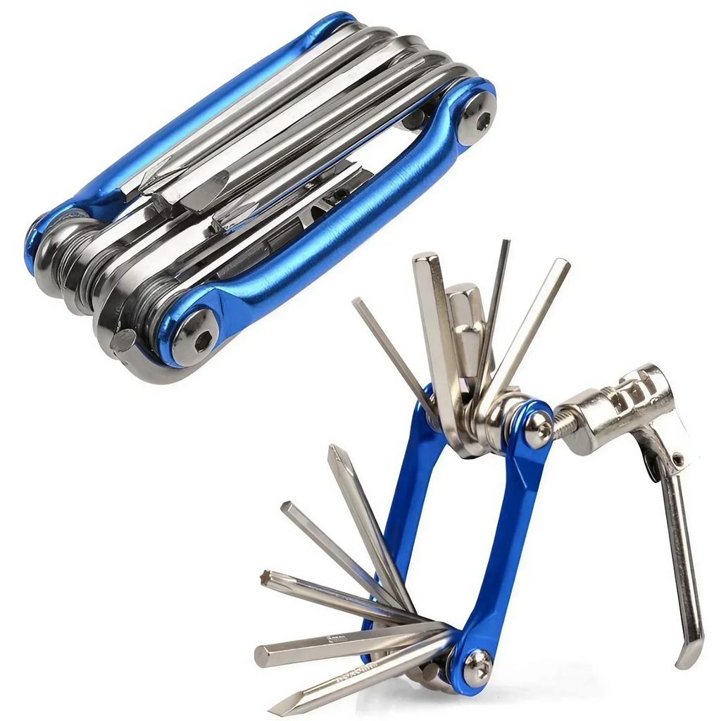 Multifunction 11 in 1 Bicycle Repair Set Bike Tool Kit Wrench Screwdriver Chain Hex Spoke Mountain Cycling Tools