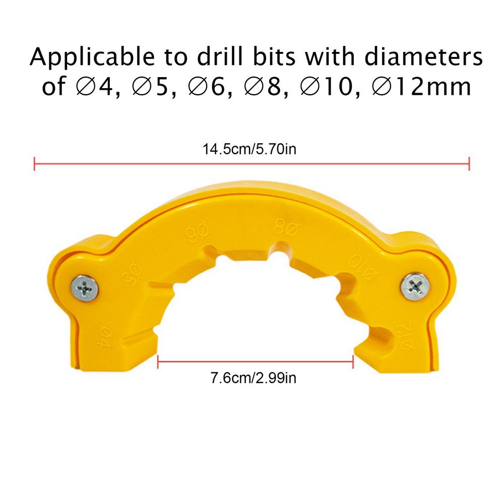 

Multipurpose Electric Drill Bit Grinding Sharpener Polishing Grinding Tools Powered Tool Parts Applicable Angle Grinder 4-12mm жёлтый
