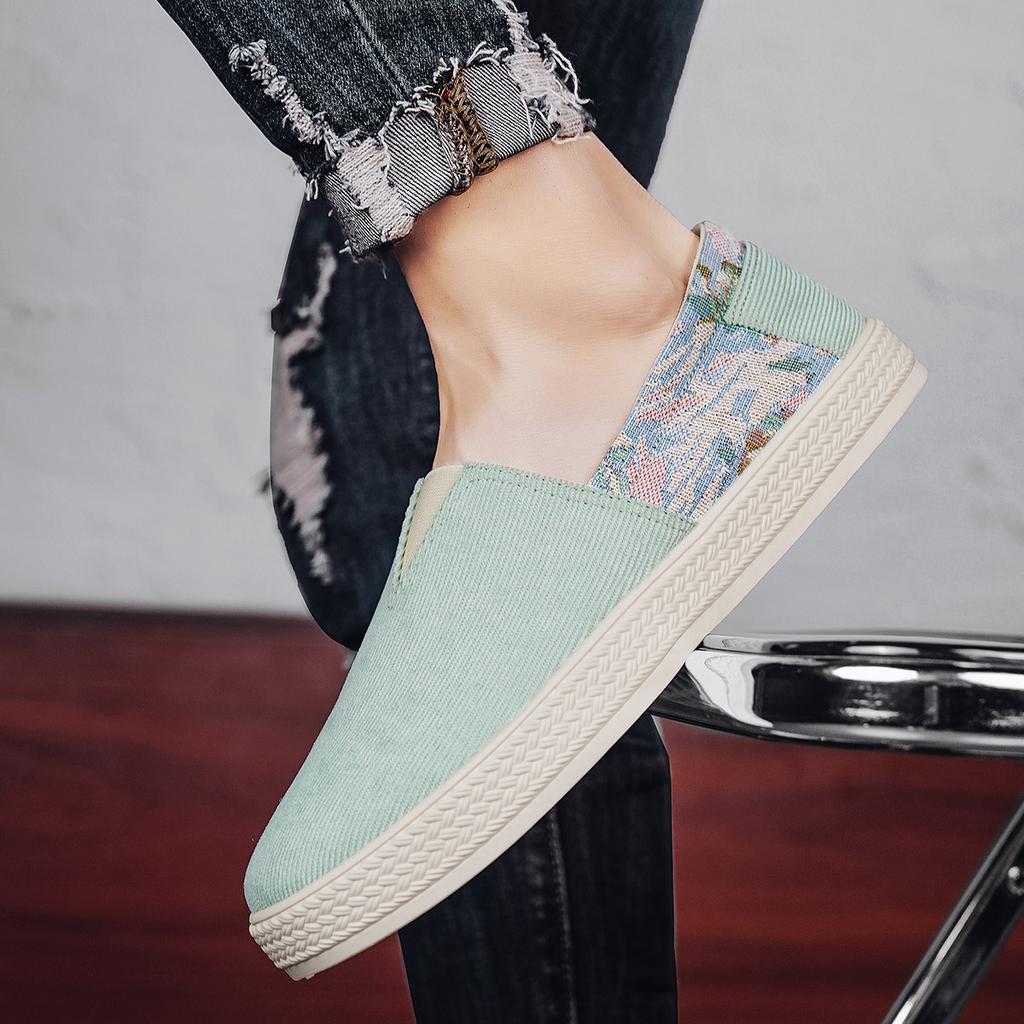 Comfortable Men’s Shoes Breathable Fisherman Shoes Men Casual Canvas Loafers Flat Vulcanized Sneakers Men Espadrilles  Summer