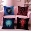 Warcrafts Of World W-Wow Game Cushion Cover Summer Coolness Linen Fabric Double-Sided Printing Pillow Case Sofa Home Decor Gift