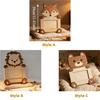Photo Display Rack Cartoon Animal Shape Frame Cute Handmade Pet Keepsake Frame 2D Wooden Photo Frame Desktop Display