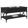 Coffee Table Black Oak Effect 100 X 50 X 50 Cm Engineered Wood