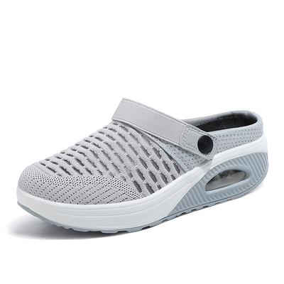 Large Size Mesh Women's Shoes Spring and Summer Daily Sandals One Pedal and Half Drag Breathable Lightweight Air Cushion Women's Shoes