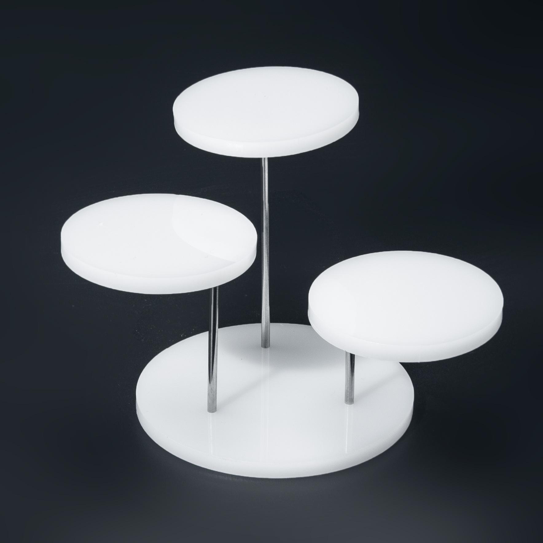 Акриловая многоярусная круглая подставка для украшений - Простая и элегантная