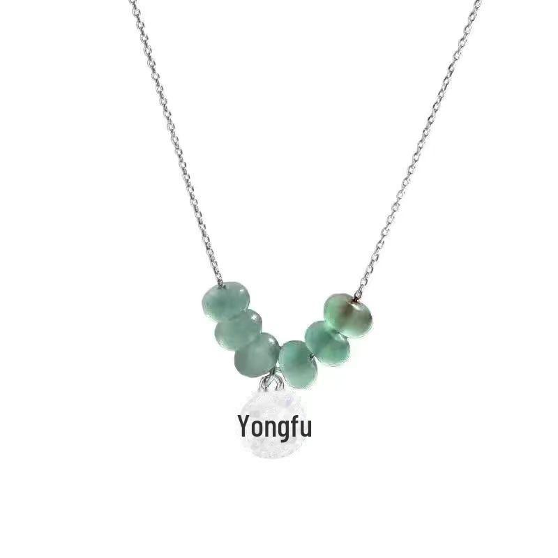 Elegant Jade Peace Buckle Necklace: Trendy Niche High-End Chinese Style Clavicle Chain for Women