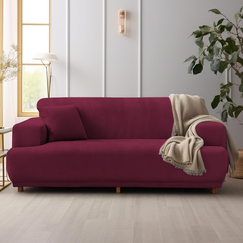 Stretch Plush Sofa Covers for Living Room 1/2/3/4 Seat All-inclusive Velvet Couch Covers Elastic Case Couch Sofa Slipcover Towel
