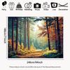 2D Nature Scenic Backdrop, Autumn Forest & Sunlit Path Party & Live Background