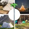 Portable Rotating Plastic Head Ground Screw 8x200mm Heavy Duty Spiral Earth Anchor for Outdoor Tent Canopy and Garden Use