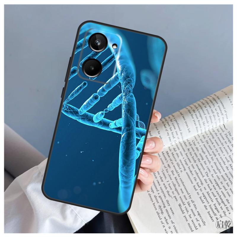 Science DNA Biology For Realme C71 C55 C75 C67 C63 C51 C61 C53 C35 C65 11 12 13 14 15 Pro Plus GT6 GT7 Pro Case