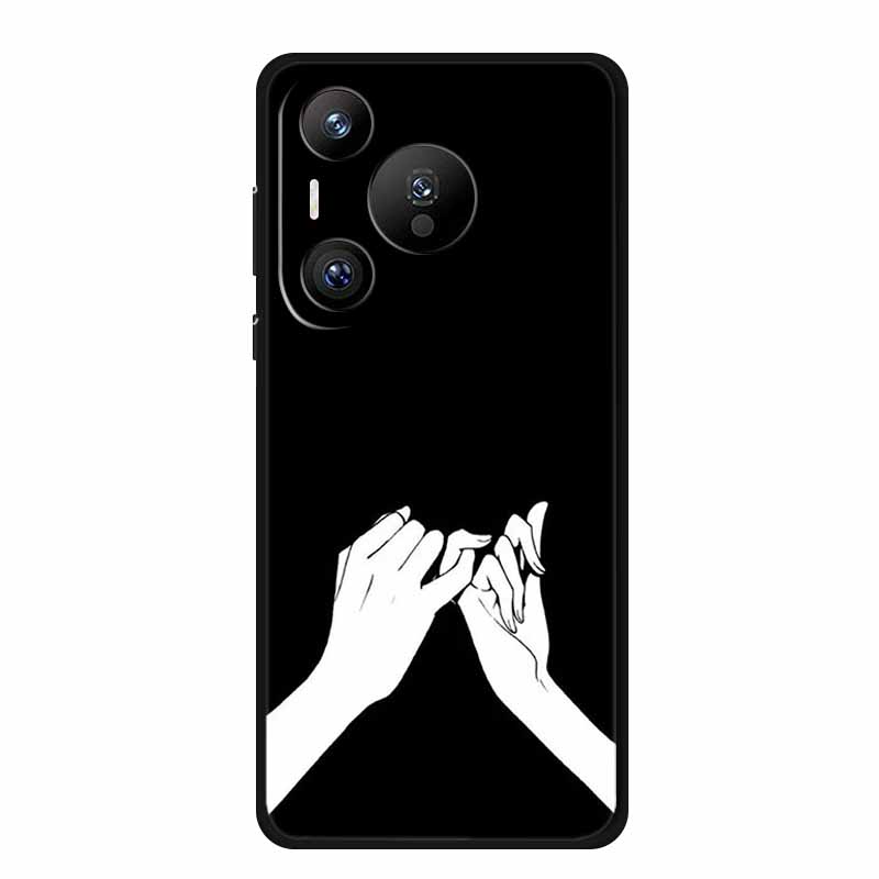 For Huawei Pura 70 Pro Case Pura70 Pro Plus Coque Black Silicone Soft Back Cover For Huawei Pura 70 Ultra Phone Case Funda Shell