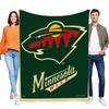 Minnesota Wild Hockey Team Blanket Soft Fleece Throw with Team Logo for Cozy Comfort, Perfect for Fans, Home Décor, and Birthday