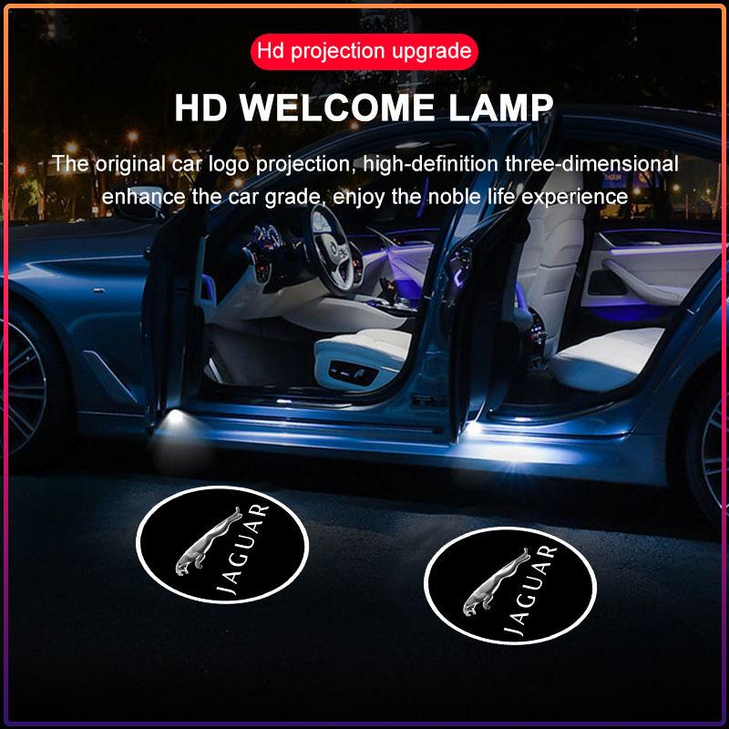2 Pezzi Proiettore Ombra LED per Portiera Auto Lampada Benvenuto Wireless Styling Per Jaguar XFR XF Sportbrake F-Type S-Type E-Pace I-PACE Svr XJ
