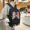 School Bag New Labu Casual Backpack Women's Lightweight Personality Simple Backpack Nylon Cute Student Large-capacity School Bag