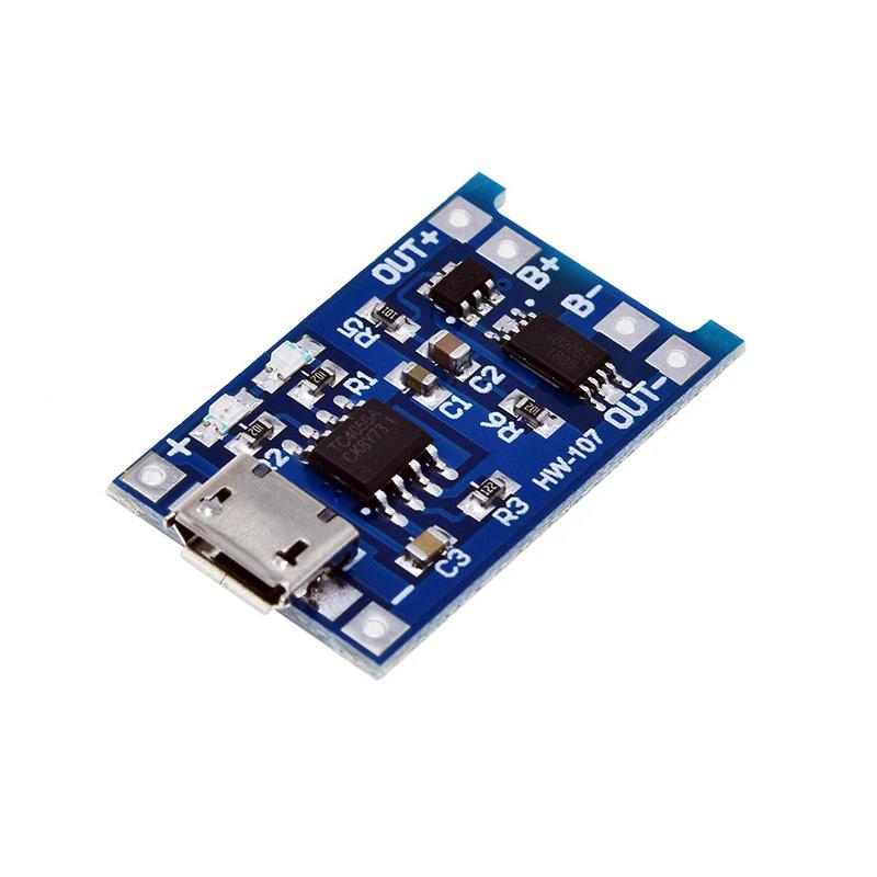 DIY Type-C Micro USB 5V 1A 18650 TP4056 Lithium Battery Charger Module Charging Board With Protection Two-in-One