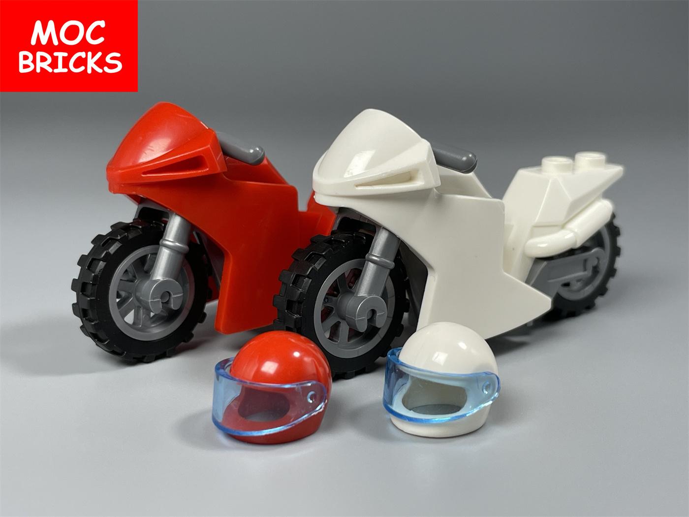 

MOC Кубики Мотоцикл Мотоцикл Кросовий Мотоцикл Для Фігурки 4 см 50860 DIY Навчальні Будівельні Блоки Іграшки Подарунки для Дітей