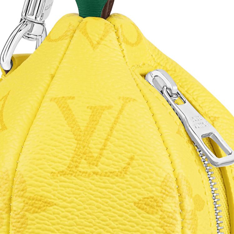 Louis Vuitton Omaggio a Virgil Monogram Classico Forma di Limone Tela e Pelle Pochette Pochette Unisex Giallo M81197