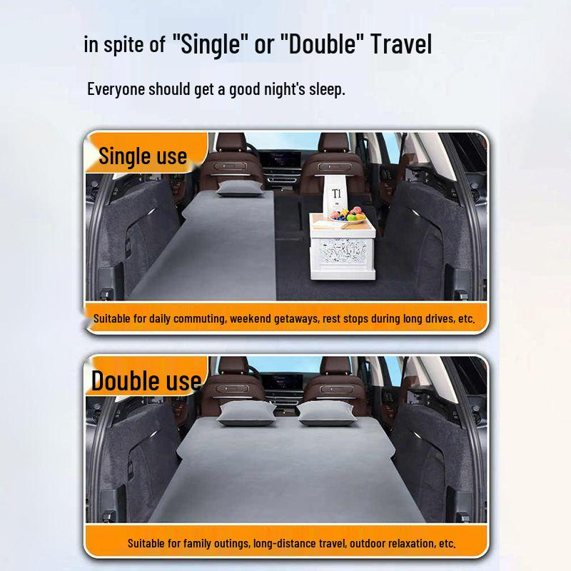 BMW X5 Luftmadrass för Baksätet - Uppblåsbar Bilbädd för Bagageutrymme eller Camping