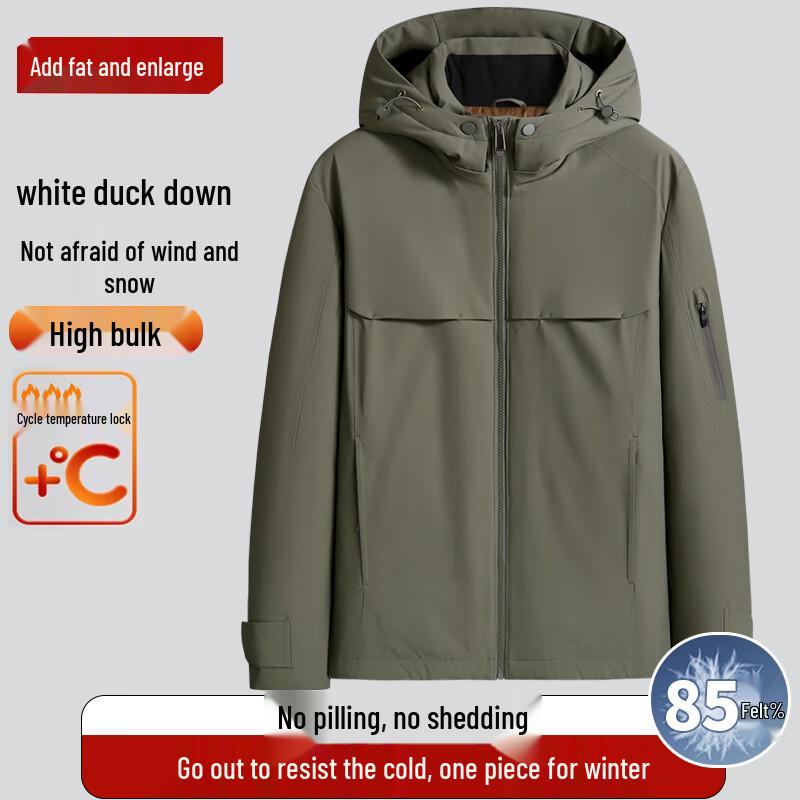 Dibenze Men s Plus Size Windproof Duck Down Jacket 7XL