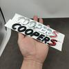 3d ABS Black Logo Cooper S Emblem Letters Car Trunk Badge For R55 R56 F56 R50 R52 F55 JCW R53 Cooper S Sticker Accessories