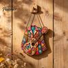 Artistic Window Hanging Western Country Art Suncatcher, Jacket & Guitar Stained Glass Style Sun Catcher, Fringed 2D Acrylic Ornament for Home