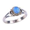 Natural Australian Opal Gemstone 925 Solid Sterling Silver Jewelry Ring S.9 O2A59