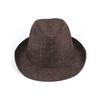 Hemming Wide Brim Breathable Holes Folding Jazz Hat Mid-aged Men Outdoor Sun Hat Fashion Accessories