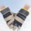 1 Pair Wear-Resistant Welder Maintenance Gloves Cowhide Denim Gloves Double Thickened Protective Labor Protection Gloves