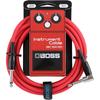 BOSS Boss BIC-10A-RD Guitar Cable Red 3m L Type - Straight Type Oxygen-free Braided Cable