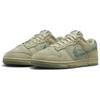 Nike Dunk versatile low-top skateboard shoes for women in green and blue