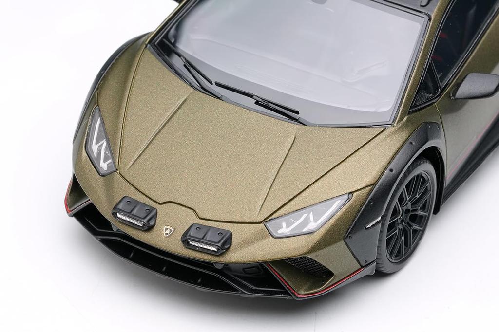 EIDOLON Lamborghini Huracan Stellato 2024 Verde Gear Finished Model EM738A Make-up 1/43