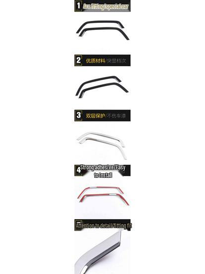 Haoying Front Fog Light Eyebrow Trim for 20 Models – Decorative Bumper Cover Strip