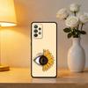Beautiful Yellow Sunflower Soft Silicone Black Cover Phone Case For Samsung Galaxy A73,A72,A71,A70,A53,A52,A51