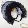 Three Layer Lace Lolita Headbands Maid Cosplay Lolita Hair Hoop Kawaii Ruffled Lace Headwear  Party