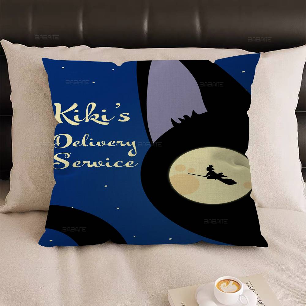 K-Kikis D-Delivery S-Service Pillow Cover for Bedroom Room and Living Room Sofa Decorative Cushion Cover