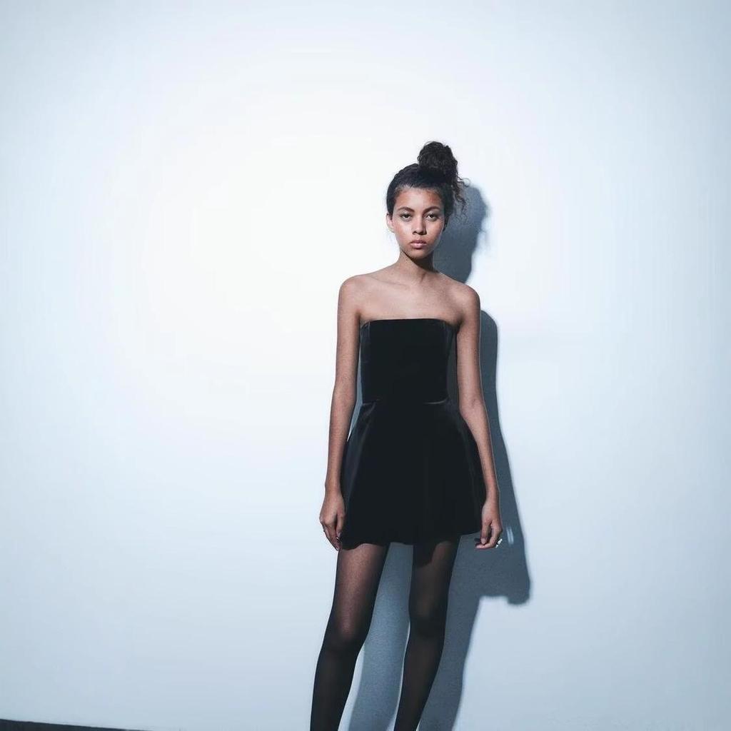 2024 Autumn/Winter High-End Velvet Jumpsuit Dress for Women