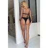 Whole Body Mesh Fantasy Body Stocking With Private Area Open