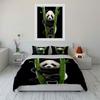 Cute Panda with Bamboo Design Bedding Duvet Cover Set Duvet Cover Pillowcases  (1*Duvet Cover 2*Pillowcases, Without Duvet Insert)