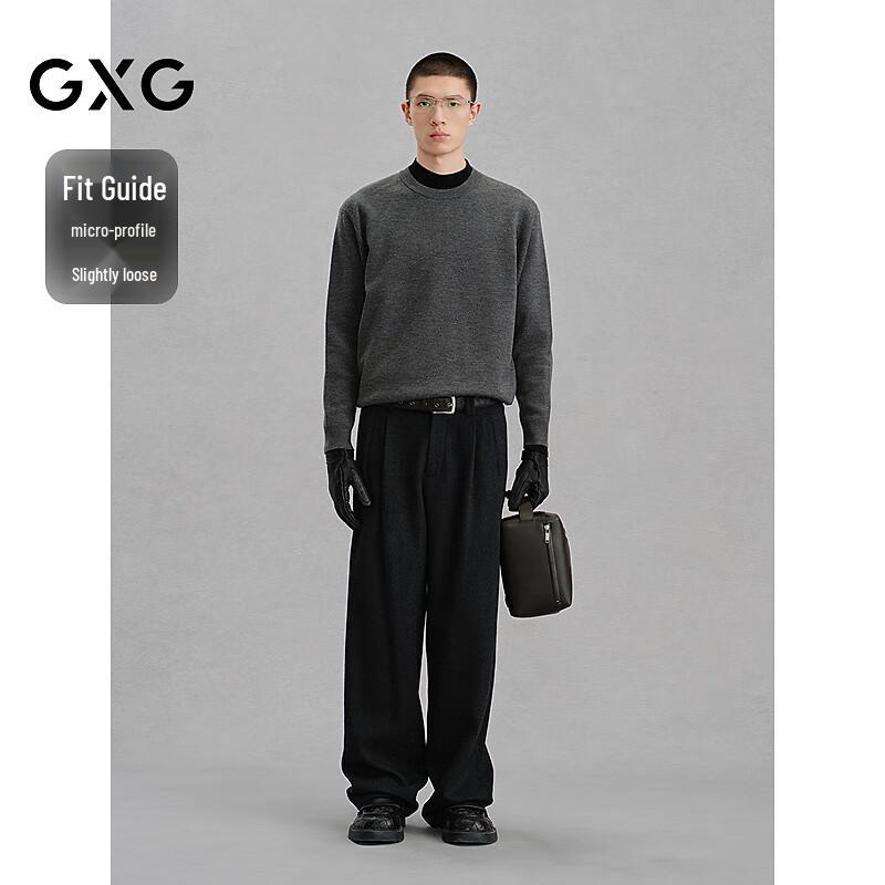 GXG Men's Solid Jacquard Knit Pullover Sweater