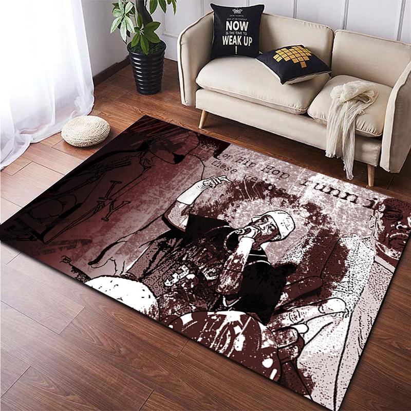 Hip-hop HD Printed  Area Large Rug ,Carpet for Living Room Bedroom Sofa Decoration, Non-slip Floor Mats Dropshipping Alfombras