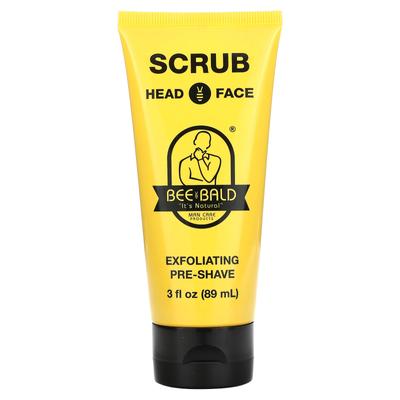 Skrubb, Huvud & Ansikte, Exfolierande Före Rakning, 89 ml(3 fl oz)