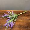 3pcs Artificial Lavender Flower Plant Purple 15.7in Realistic Faux Lavender Stems for Home Desks Tables Decor
