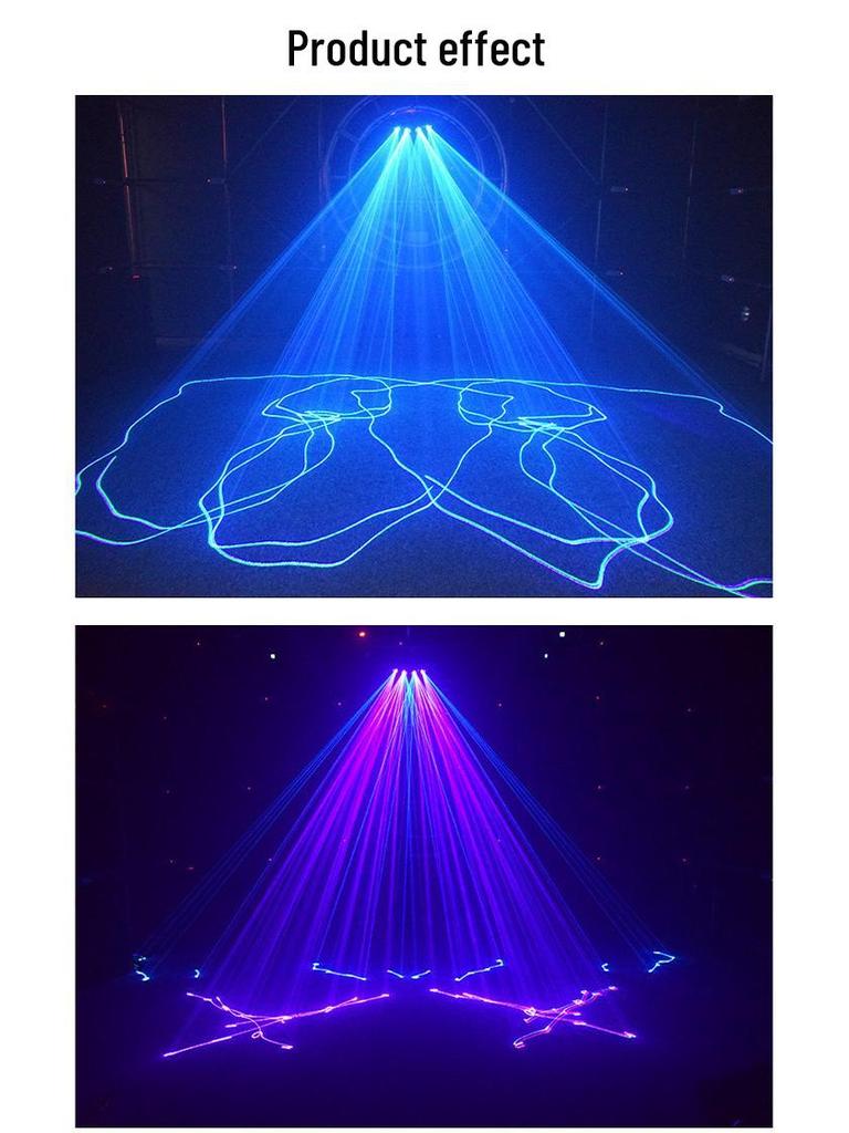 4-Eye Dynamic Full-Color Laser Light Bar for Stage and Private Room Lighting