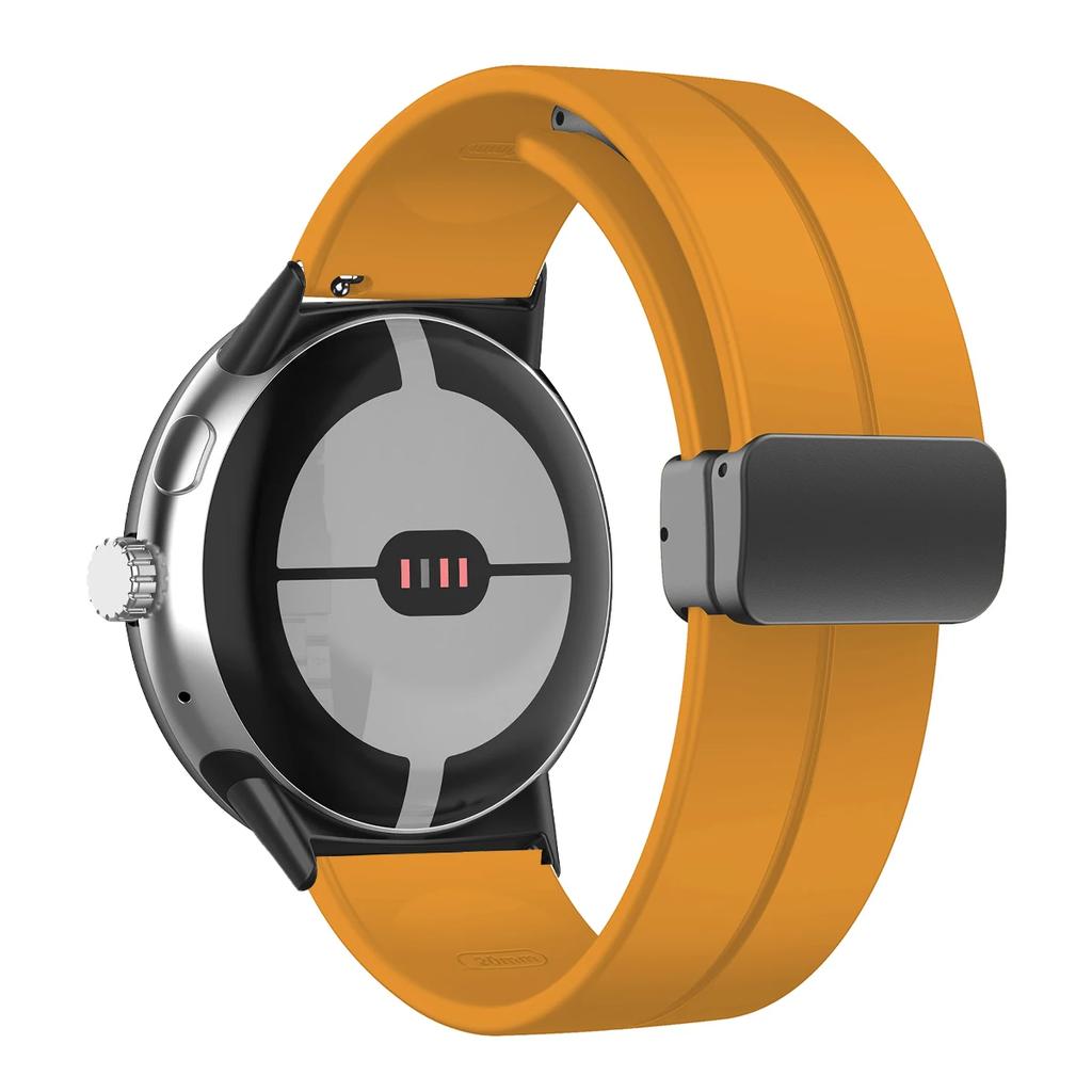 NEW Silicone Strap for Google Pixel Watch 3 45mm Band for Google Pixel Watch 1 2 3 41mm Magnetic Wristband Bracelet Accessories