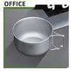 Titanium Alloy Camping Pot Backpacking Cooking Noodles Bowl Compact Collapsible Soup Pot  Camping