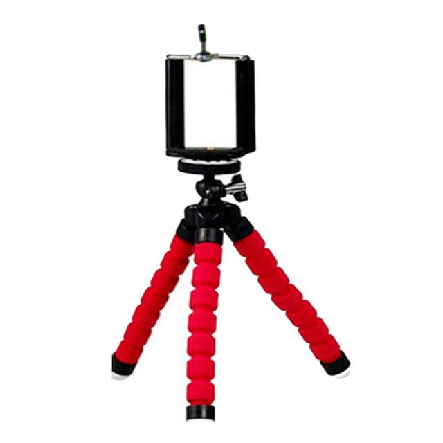 Bærbar telefonstativ Svamp blekksprutholder Mini smarttelefonklips for iPhone Fleksibelt Live stativ med fjernkontroll for Xiaomi