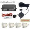 First Safe 12V 22mm Car Parking Sensor Kit Universal 4 Sensors Buzzer Reverse Backup Radar Sound Alert Indicator Probe System